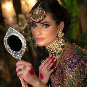 OPAL BY MADIHA IHSAN DESIGNER TIKA HEAD JEWELRY PAKISTANI AUTHENTIC LUXURY BRAND